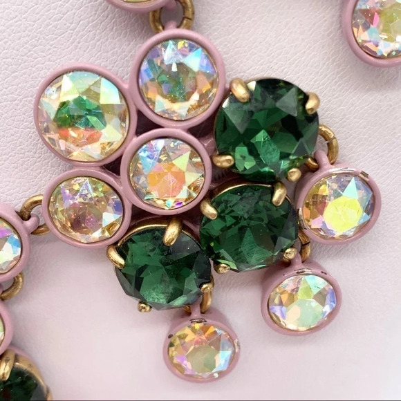 J. Crew AB Brulee & Emerald Green Crystal Necklace - Picture 5 of 8